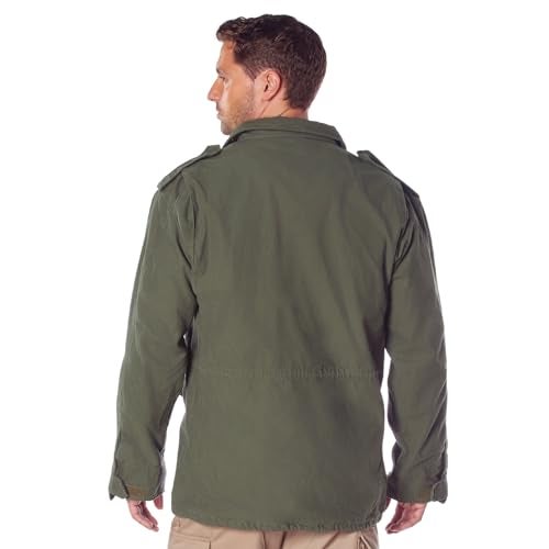 Rothco Vintage Field Jacket - Timeless Style for Adventures – Olive Drab - S - Image 4