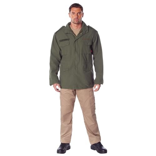 Rothco Vintage Field Jacket - Timeless Style for Adventures – Olive Drab - S - Image 5