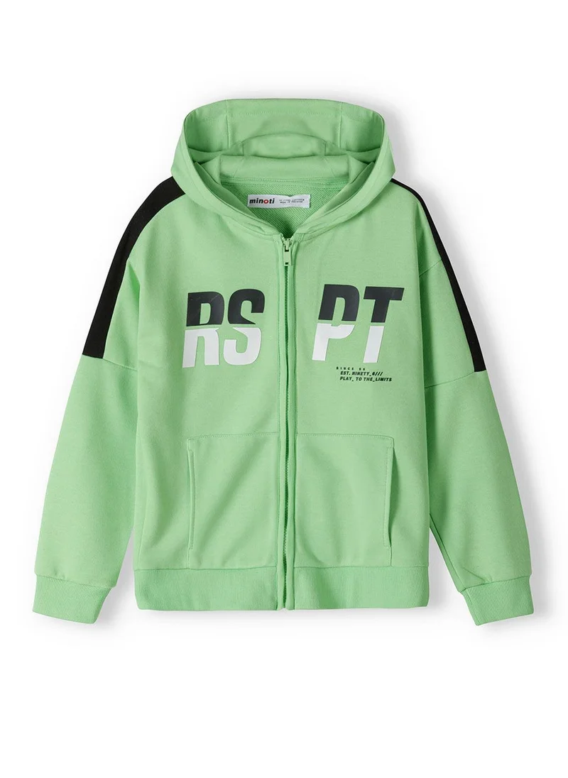 MINOTI Teen Boys Hooded Zip Thru