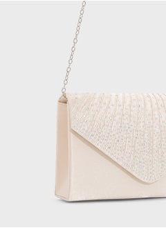 Ella Limited Edition Pleated Embellished Clutch Bag  - Image 4