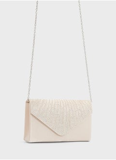 Ella Limited Edition Pleated Embellished Clutch Bag  - Image 3