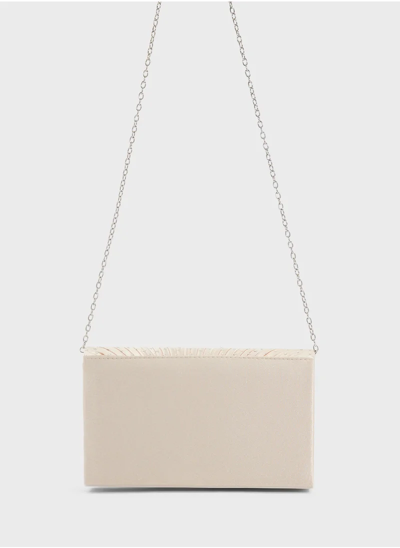 Ella Limited Edition Pleated Embellished Clutch Bag