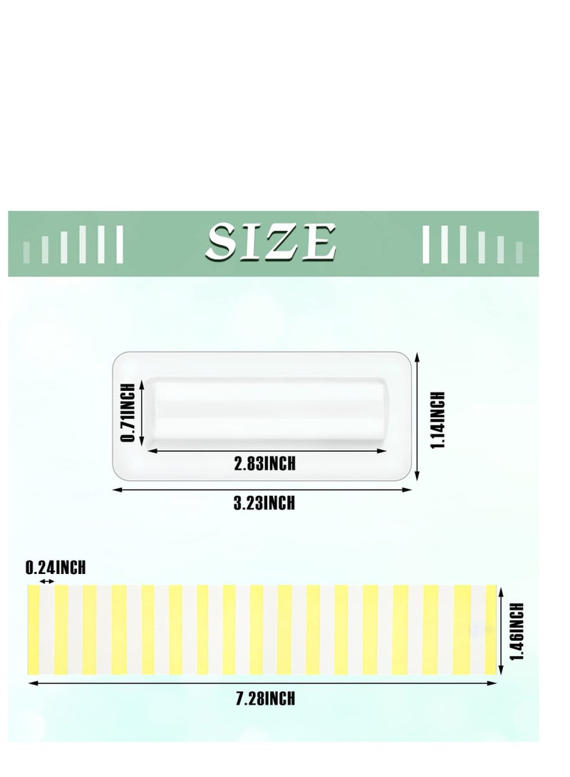 كابتن تيك 60 Clear Lip Balm Pouches for Gifts and DIY Crafts with Double Sided Tape - Image 2