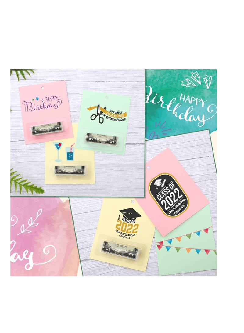 كابتن تيك 60 Clear Lip Balm Pouches for Gifts and DIY Crafts with Double Sided Tape - Image 3