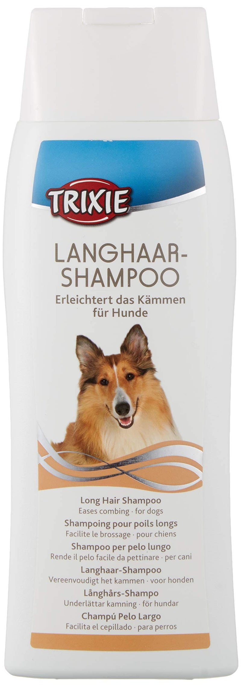 Trixie Long Hair Dog Shampoo - 250ml, Mild Cleanser for Long-Haired Breeds, Eases Combing, Gentle & Safe for Young Dogs - Image 1