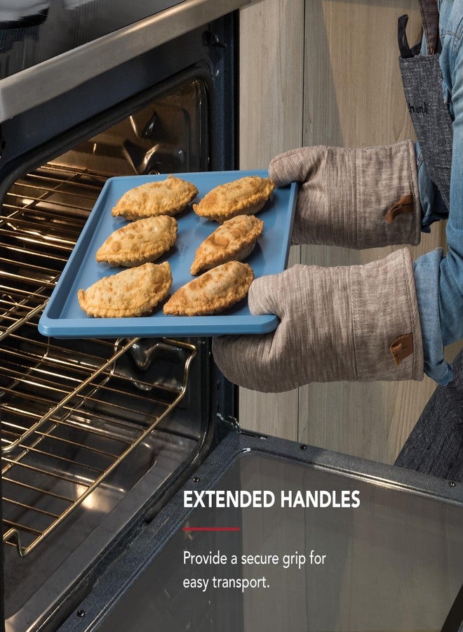 KitchenAid 13x18in Nonstick Aluminized Steel Cookie Slider, Blue Velvet - Image 5