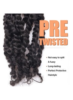 Tiana Passion Twist Hair Pretwisted 8 Packs 12 Strands/Pack) Prelooped Passion Twists Crochet Braids Made Of Bohemian Hair Synthetic Braiding Hair Extension (14 Inch (Pack Of 8) 2) - pzsku/Z48D34134D3674A60EE77Z/45/_/1696664982/ea4dba1e-c02f-4703-862b-ed28a1f22248