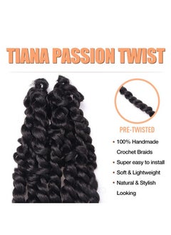 Tiana Passion Twist Hair Pretwisted 8 Packs 12 Strands/Pack) Prelooped Passion Twists Crochet Braids Made Of Bohemian Hair Synthetic Braiding Hair Extension (14 Inch (Pack Of 8) 2) - pzsku/Z48D34134D3674A60EE77Z/45/_/1696664995/5f5e0cf1-7ca7-4a1e-bc62-b2e21842eea0