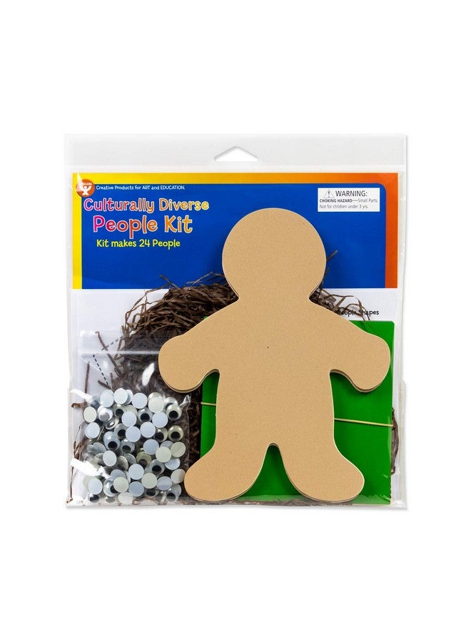 Hygloss Products Diverse Multi-Ethnic People Kit, 7 Inches, Pack of 24, Assorted - Image 1