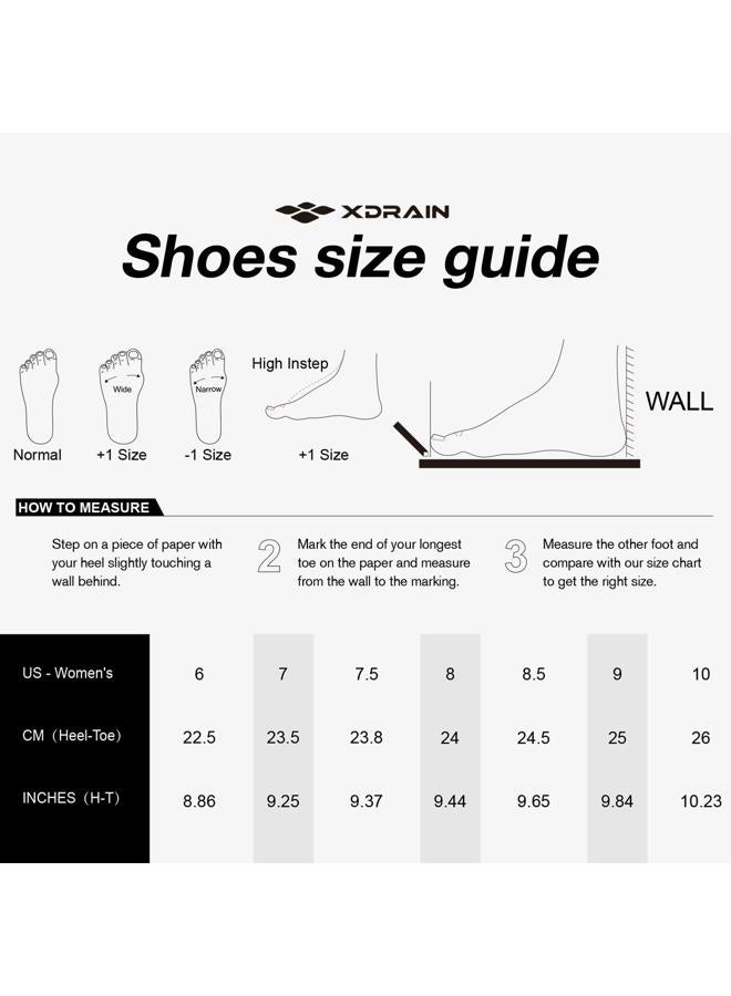 KOLILI Women's Stylish Water Shoes, Tennis Walking Shoes with Arch Support, Best for Water Sports, Travel & Walk, Light Blue, 8 - Image 5