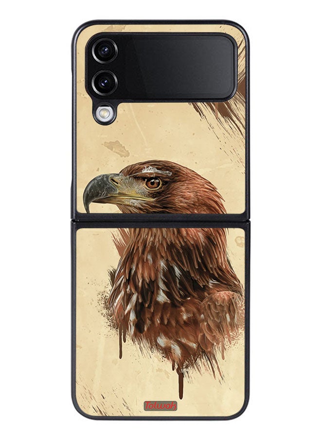 Tolwak Samsung Galaxy Z Flip 4 Protective Case Cover Best Falcon Wallpaper - Image 1