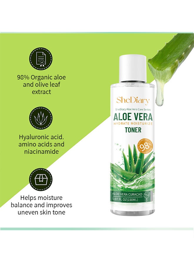 ALOE VERA SheDiary Aloe Vera Toner, Moisturizing, Lifting & Rejuvenating Face Care - Image 2