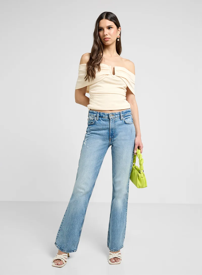 Ginger Bandeau Ruched Top