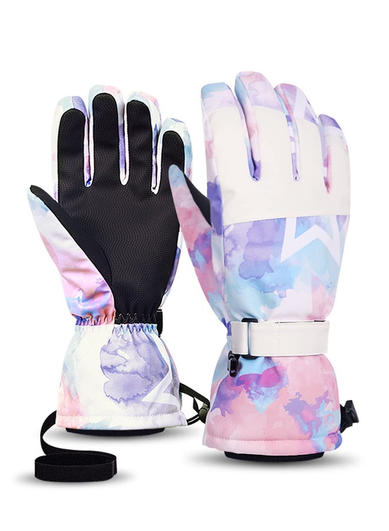 SOLARAE Winter Gloves, Men Women Warm Waterproof Ski Gloves 5 Layer Touch Screen Snow Gloves for Cold Weather - Image 1