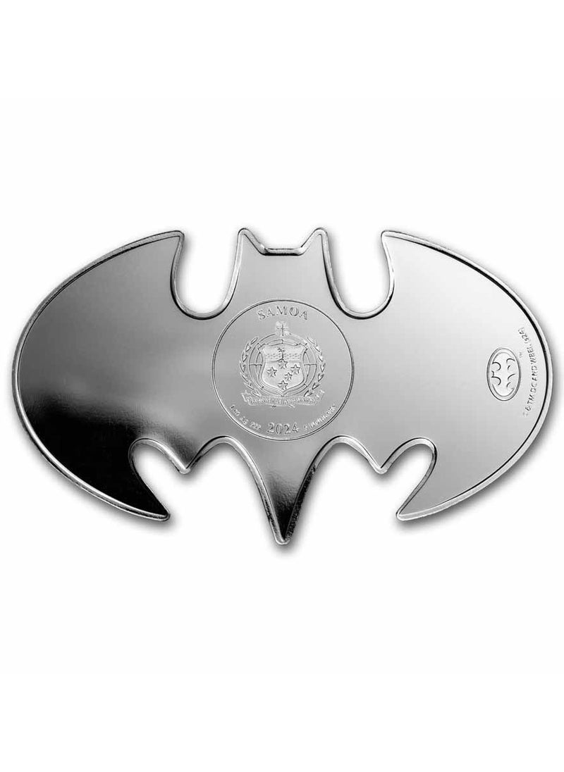 ABConcept Batman Batarang Shaped Colorized Silver 1 oz  - Image 4