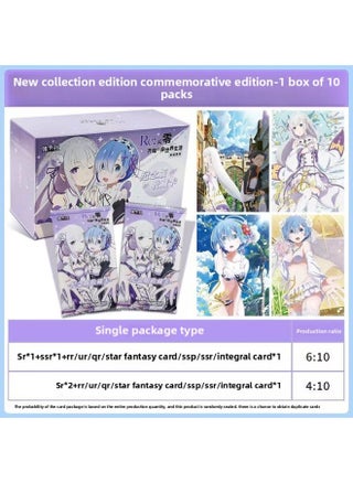 Collection Of Card Society Time Agent Cards Collector's Edition 1st Time Photo Studio Animation Collection Commemorative Edition Cards-Color:[part 1] Starting Life In Another World From Scratch 1 Box Of 10 Packs - pzsku/Z48D395373E5FA0691BA2Z/45/1745576303/8f15e8bd-174f-432a-866e-1fe9a81ff575