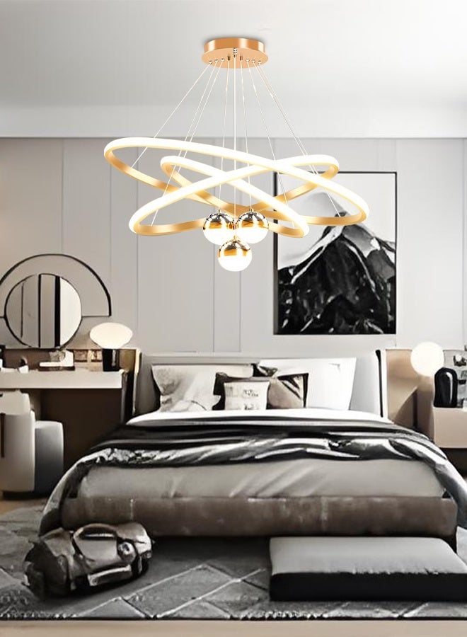 مصابيح السقف للمطاعم ذات الطابع النجمي LED -المصابيح الحديثة والمعتدلة على الطراز الشمالي على شكل نجمة -الأضواء الذهبية على شكل نجمة -المناسبة لغرف النوم وغرف الطعام وغرف المعيشة - Image 3