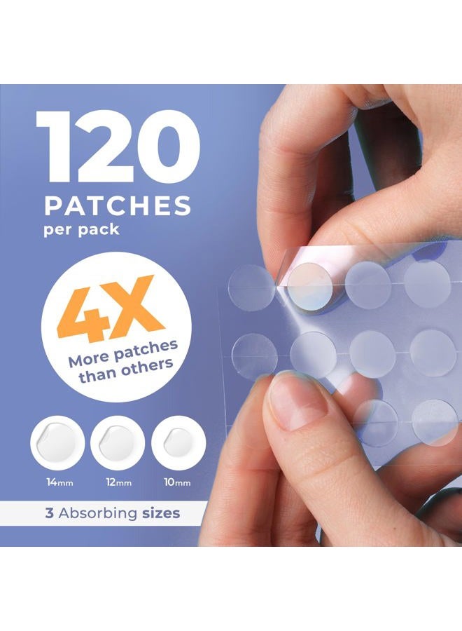 PatchRx Salicylic Pimple Patches (120 Pack), Salicylic Acid Acne Patches with Tea Tree Oil - Zit Patch and Pimple Stickers for Face for Skin Care - Salicylic Acid Acne Dots (Packaging May Vary) - Image 2