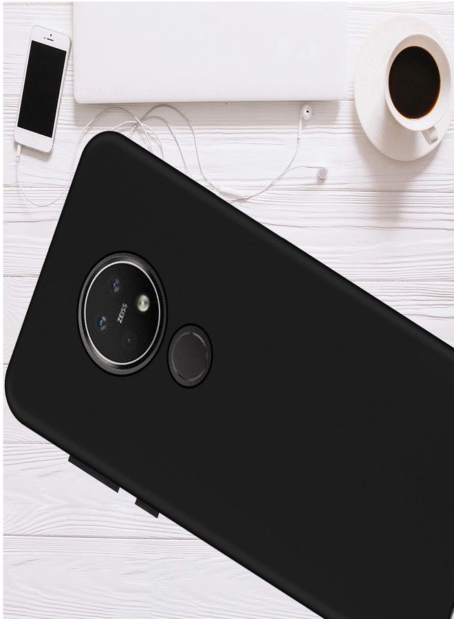 hello zone غطاء خلفي ناعم غير لامع حصري من HELLO ZONE لهاتف نوكيا 7.2 - أسود - Image 5