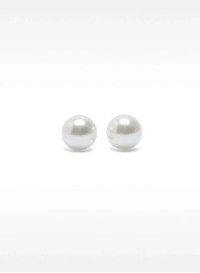 بارفوا أقراط قصيرة من اللؤلؤ المزيف مع مشبك مشبك