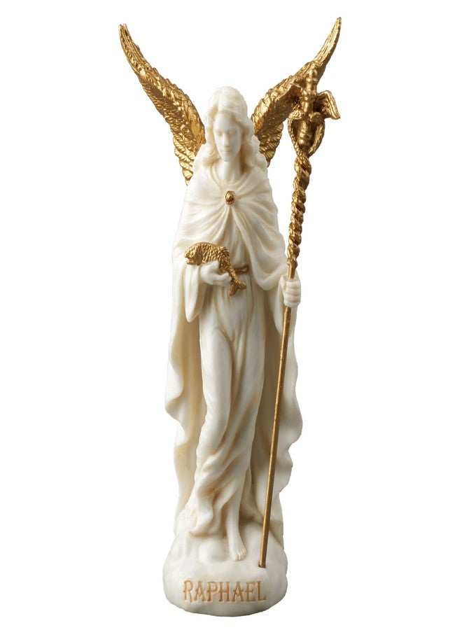 Veronese Design 4 Inch Seven Archangels Set Polystone White Gold Hand Painted Finish Religious Home Decoration Gift Figurine - Image 2