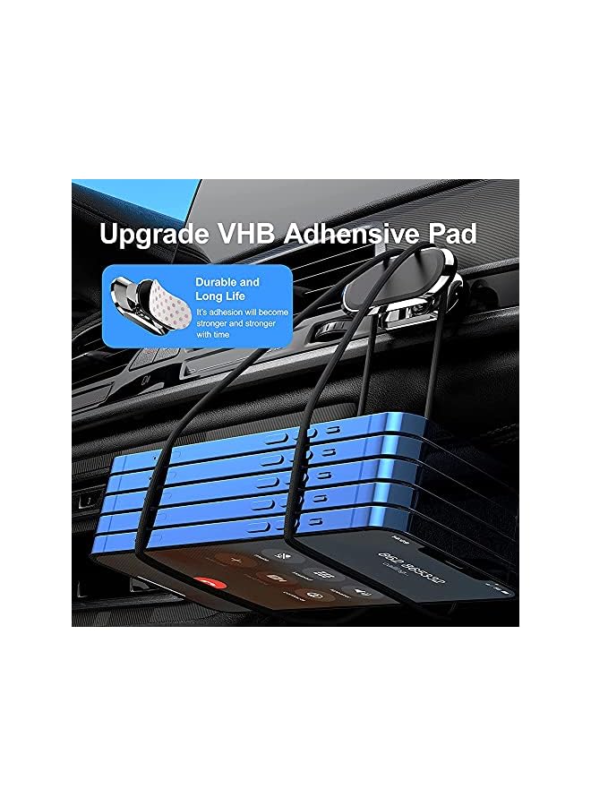 KASTWAVE Phone Holder for Car, KASTWAVE Universal Cell Phone Magnet Car Mount for Dashboard & Vent 360° Rotation Adjustable Cell Phone Mount Compatible with All Smartphones & Tablets (2 Pack) - Image 3