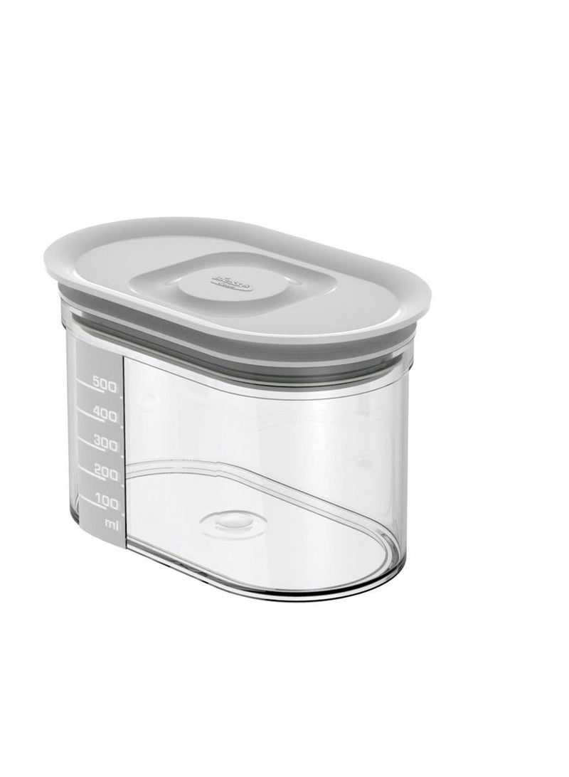 Biesse Plastic Oval airtight storage with graduated scale 0.750L - Image 1