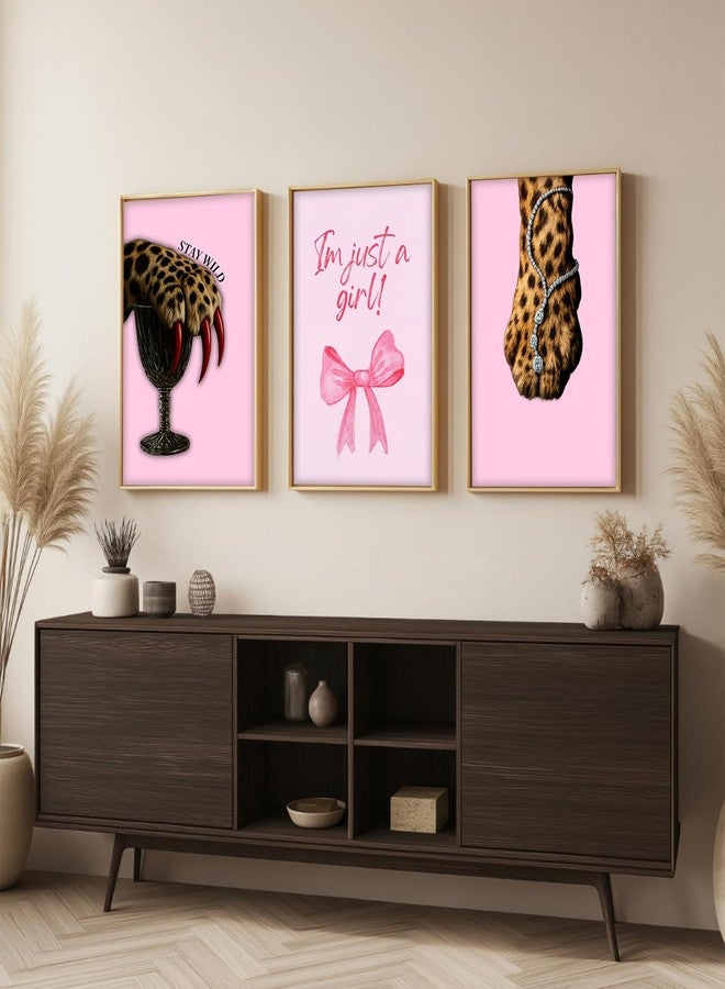 ARTELLY Girls Baddies Aesthetic Wall Frames for Bedroom | Trendy Girl Power Wall Art Posters | Modern Fashion Illustration Framed Paintings Decor for Teen Girls Room (Set of 3) (Art 2, 13x19 inch) - Image 4