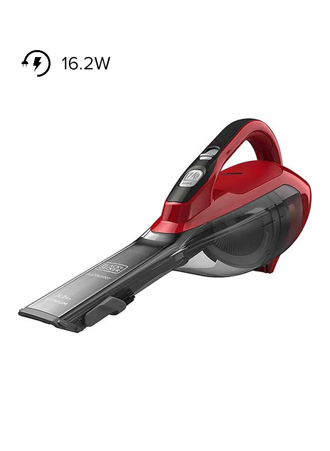 BLACK+DECKER Cordless Vacuum Cleaner 500 ml 16.2 W DVA315J-B5 Red/Grey - Image 1
