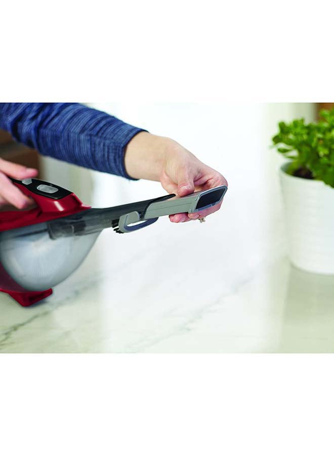BLACK+DECKER Cordless Vacuum Cleaner 500 ml 16.2 W DVA315J-B5 Red/Grey - Image 3