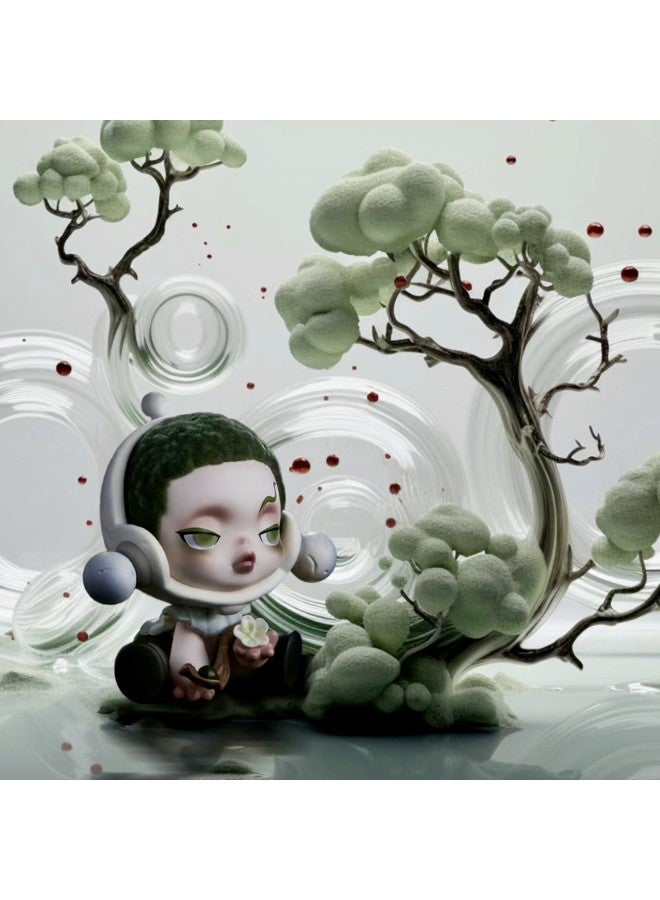 Bubble Mart Domestic Edition Blind Box Front Of Court Ink Plum Blind Box Hand-held Doll Toy Accompanying Gift Car Decoration Gift-Specifications:Meiqiao Mo Mei-qiao Flying Volume  - Image 5