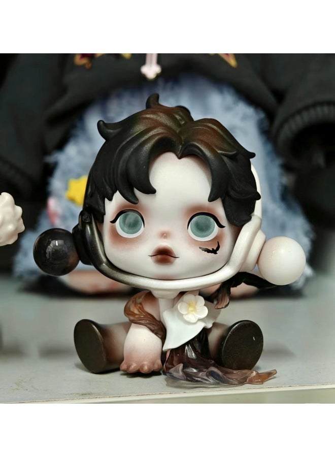 Bubble Mart Domestic Edition Blind Box Front Of Court Ink Plum Blind Box Hand-held Doll Toy Accompanying Gift Car Decoration Gift-Specifications:Meiqiao Mo Mei-qiao Flying Volume  - Image 1