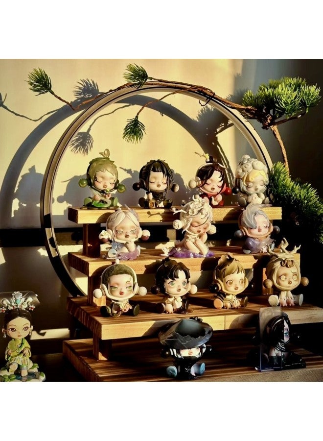 Bubble Mart Domestic Edition Blind Box Front Of Court Ink Plum Blind Box Hand-held Doll Toy Accompanying Gift Car Decoration Gift-Specifications:Meiqiao Mo Mei-qiao Flying Volume  - Image 2