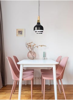 بيوينتي Hanging Pendant Lights,Ceiling Lamp Nordic,Led Pendant Lights,Dining Room Light Fixture,Three color temperature,120cm height adjustable, for Kitchen Island,Dining Room,Bedroom, Farmhouse, Hallway  - Image 5