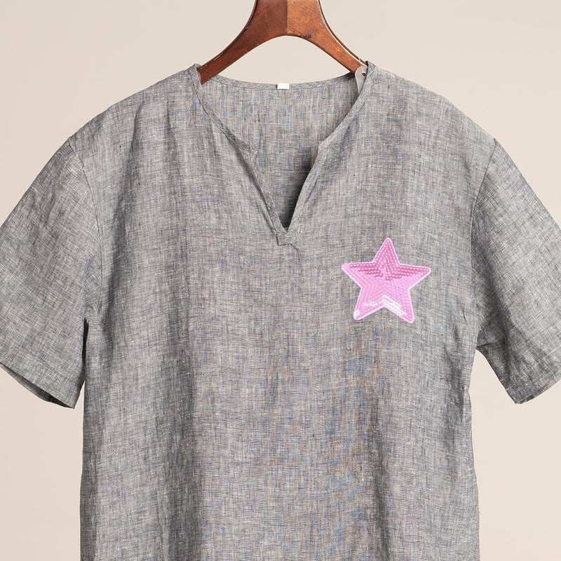 FAVOMOTO 10pc Pink Star Shape Clothes Patches Iron On, Sequin Embroidered Sewing Appliques for DIY Clothing Costumes, Craft Decoration Accessories - Image 3