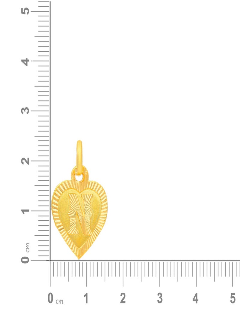 Malabar Gold and Diamonds 22k 916 Purity Gold Pendant for Women EMPN132NY  - Image 5