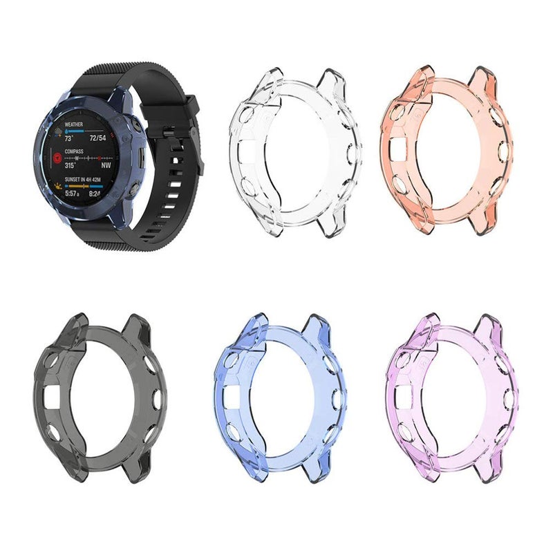 Transparent White TPU Watch Protective Case Lightweight Cover Easy Install - Image 5