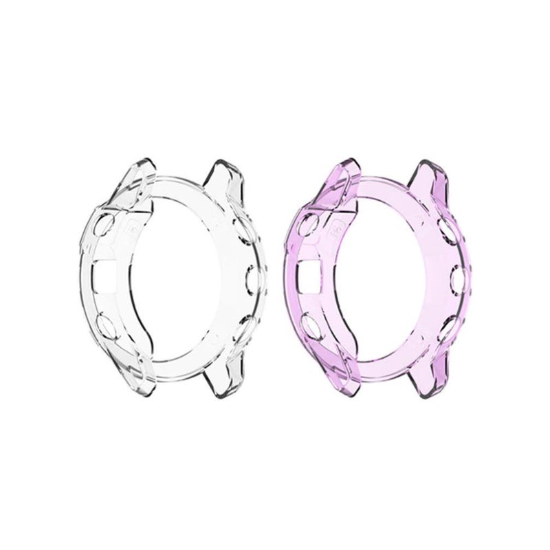 Transparent White TPU Watch Protective Case Lightweight Cover Easy Install - Image 2