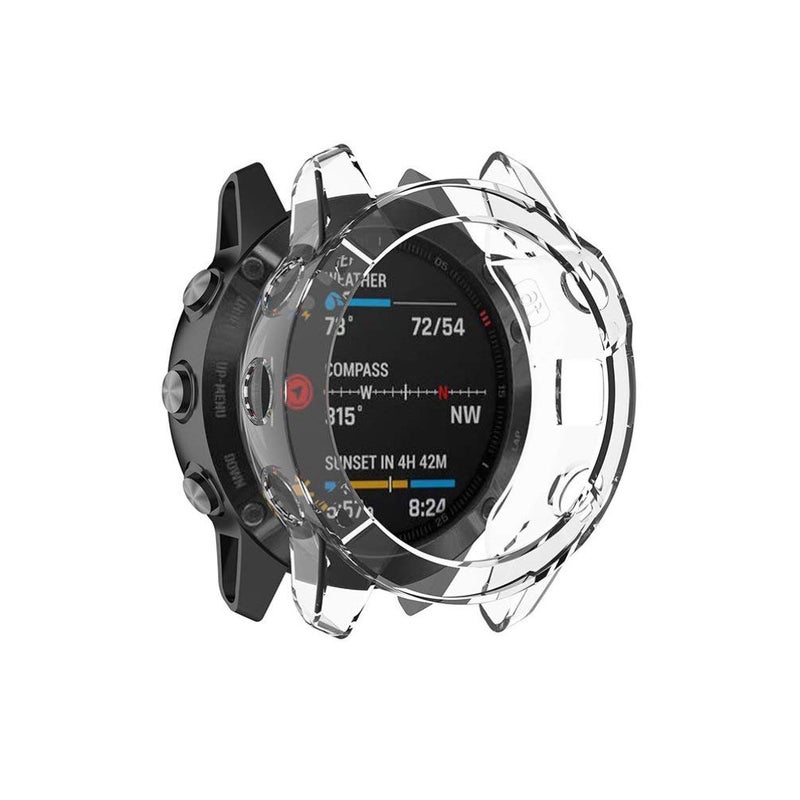 Transparent White TPU Watch Protective Case Lightweight Cover Easy Install - Image 3