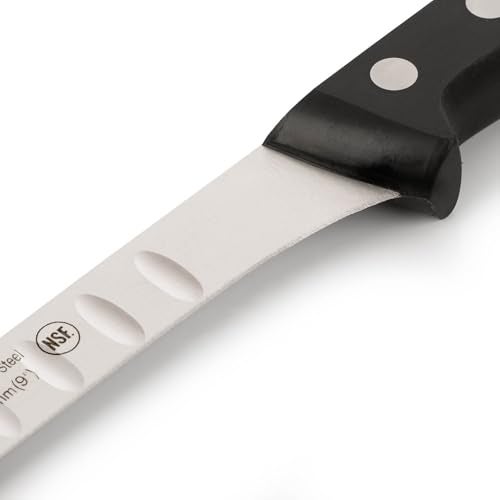 Arcos Slicing Knife/Ham Knife Nitrum Stainless Steel and 240 mm blade. Used for slicing or carving various types of food with precision and ease. Series Universal. Color Black - Image 4