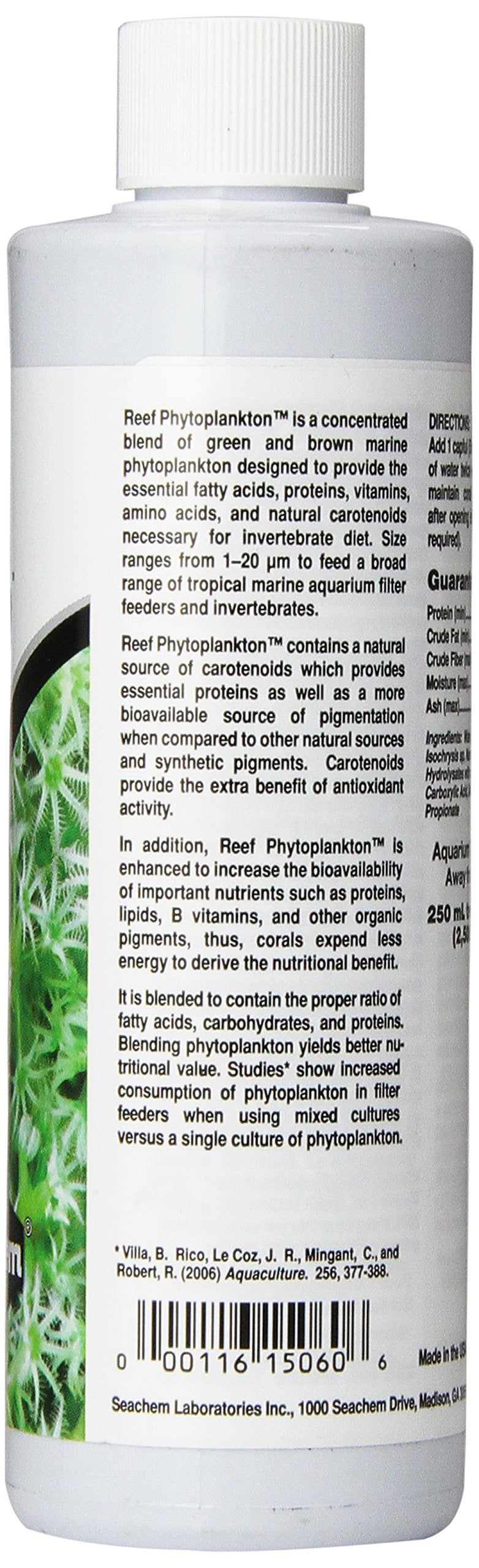 Seachem Reef Phytoplankton, 250 mL / 8.5 fl. oz. - Image 2