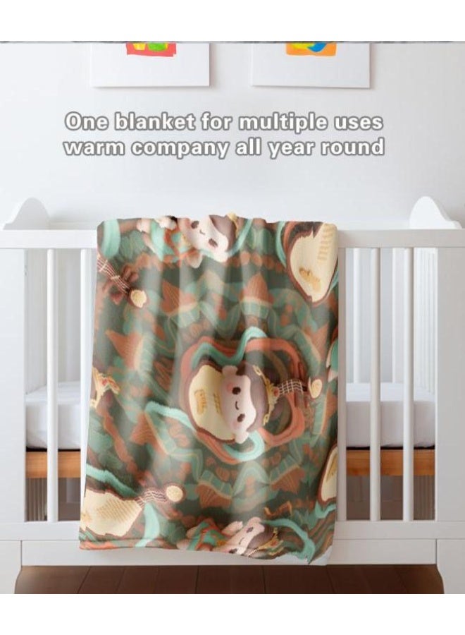 عام بطانية رقيقة من الفانيلا (دافئة ومريحة، ومناسبة للنوم واستخدام الألعاب وإزالة الغبار ومقاومة للرمل) 150 سم * 200 سم - 362 - Image 5