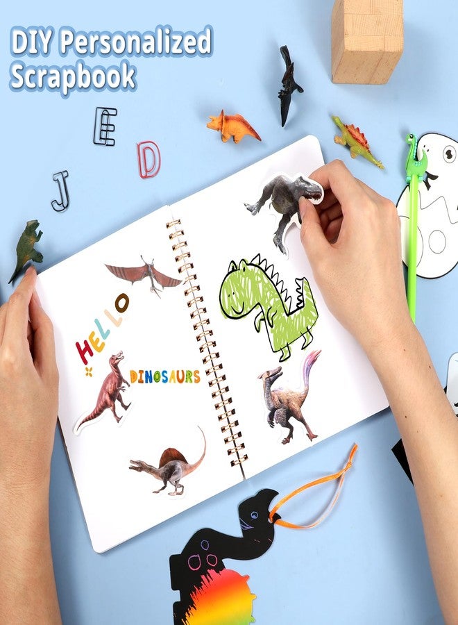 CAGIE Dinosaurs Journal Set for Kids, Gifts for 2 3 4 5 Year Old Boys, Dinosaur Theme Journal Kit for Writing and Doodle, Fun Toy for Kids Quiet at Home Or Traveling - Image 3