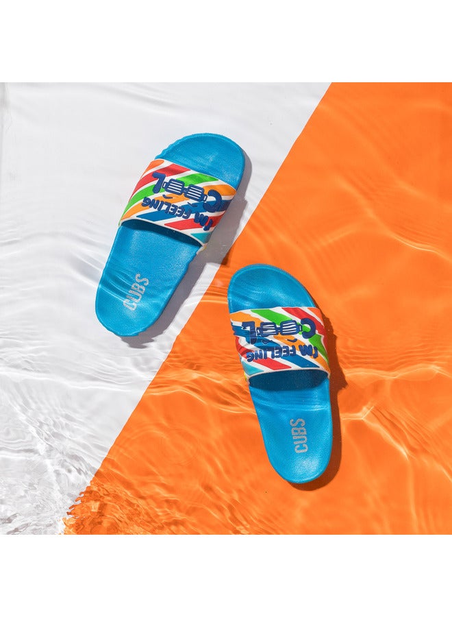 CUBS Printed Everyday Wear Eco-Friendly Pvc Slides For Boys Lightweight Easy To Wash And Anti-Slip Soles - Image 2