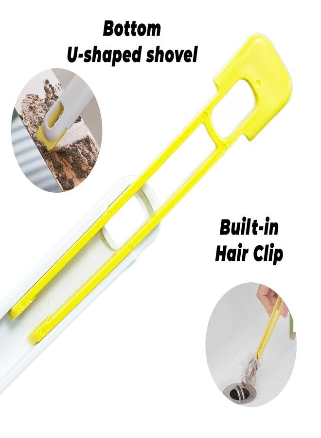IVICOO White Grout Brush, Crevice Cleaning Brush with 360° Swivel Head 3-in-1 Tool(1 Pack) - Image 5