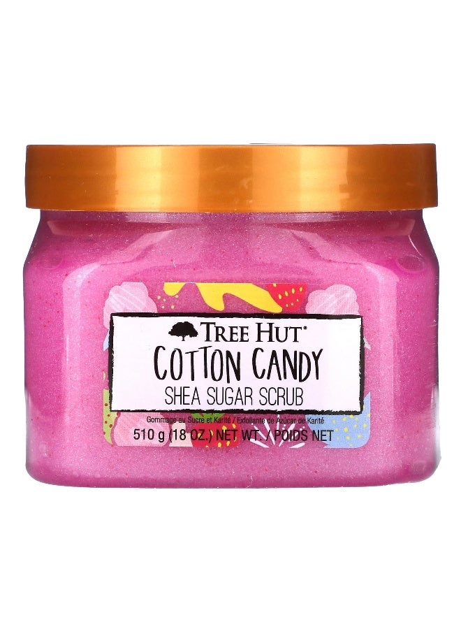 Treehut Tree Hut, Shea Sugar Scrub, Cotton Candy, 18 oz (510 g) - Image 1