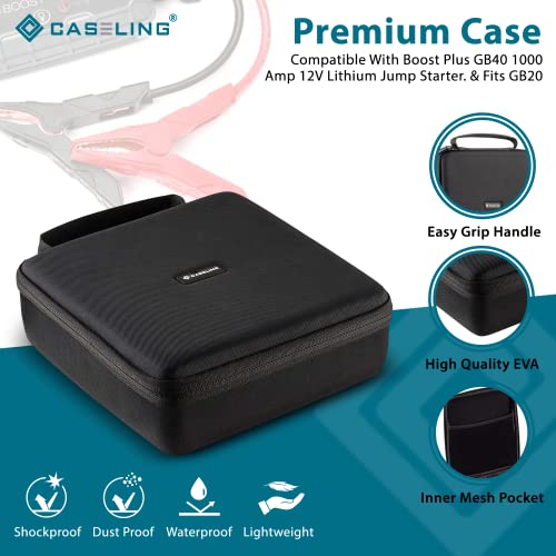 caseling Eva Protection Hard Case with Divider - For Boost Pro GB40 and GB20 Car Battery Jump Starter - 9.25" x 8.9" x 3" - for Storage and Travel - Image 3