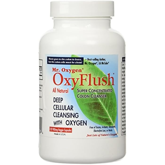 Mr. Oxygen OxyFlush Concentrated Colon Cleanser NEW 120 Caps - Image 1