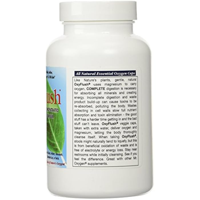 Mr. Oxygen OxyFlush Concentrated Colon Cleanser NEW 120 Caps - Image 2