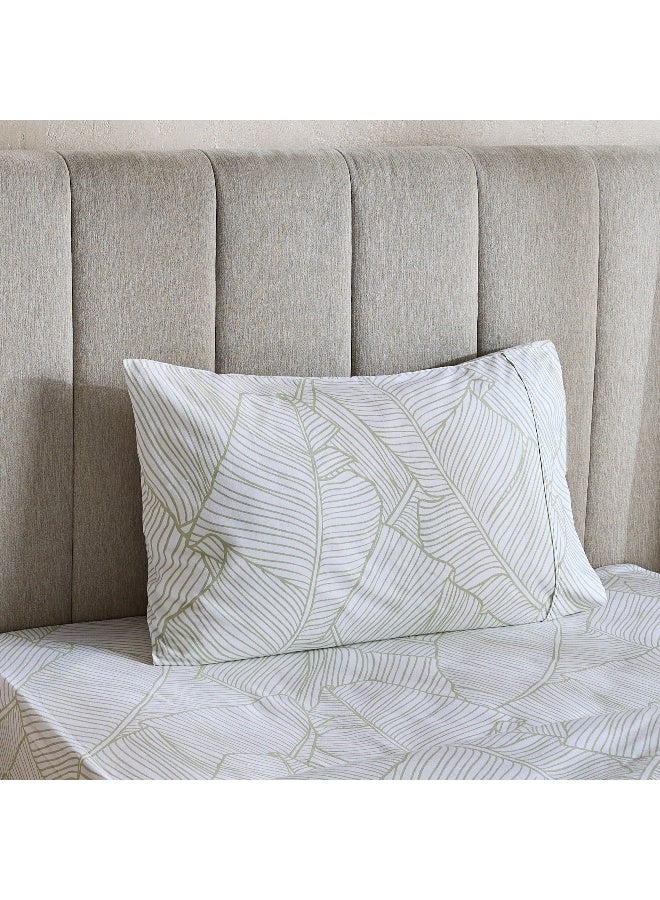 Home Box Malta-Musa 2-Piece Printed Cotton Single Duvet Cover Set - 135x200 cm - Image 1